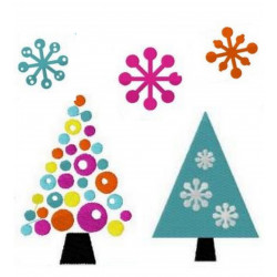 Stickserie - Pingu Party Baum & Schneeflocken